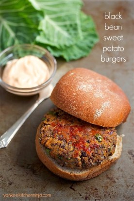 black bean sweet potato burgers